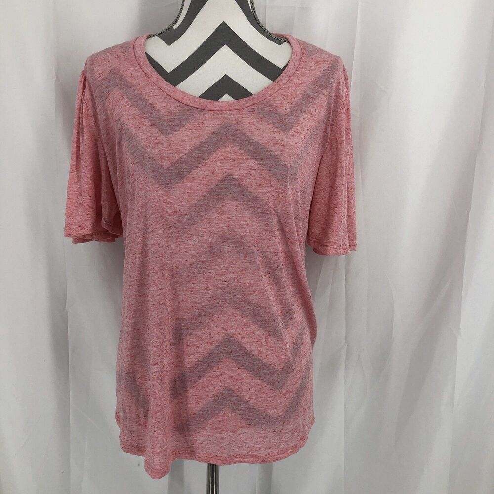 Lucky & Blessed Womens Straight Hem Relaxed Fit Scoop Neck Top Size Extra Large